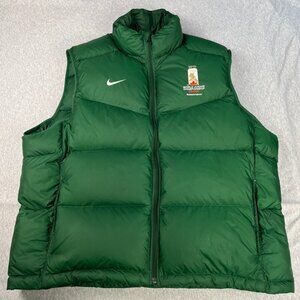 Vintage Nike Down Green Puffer Vest Men's Size XXL IIHC Canada Saskatchewan